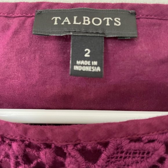 Talbots Lace Blouse, lined - Picture 3 of 6